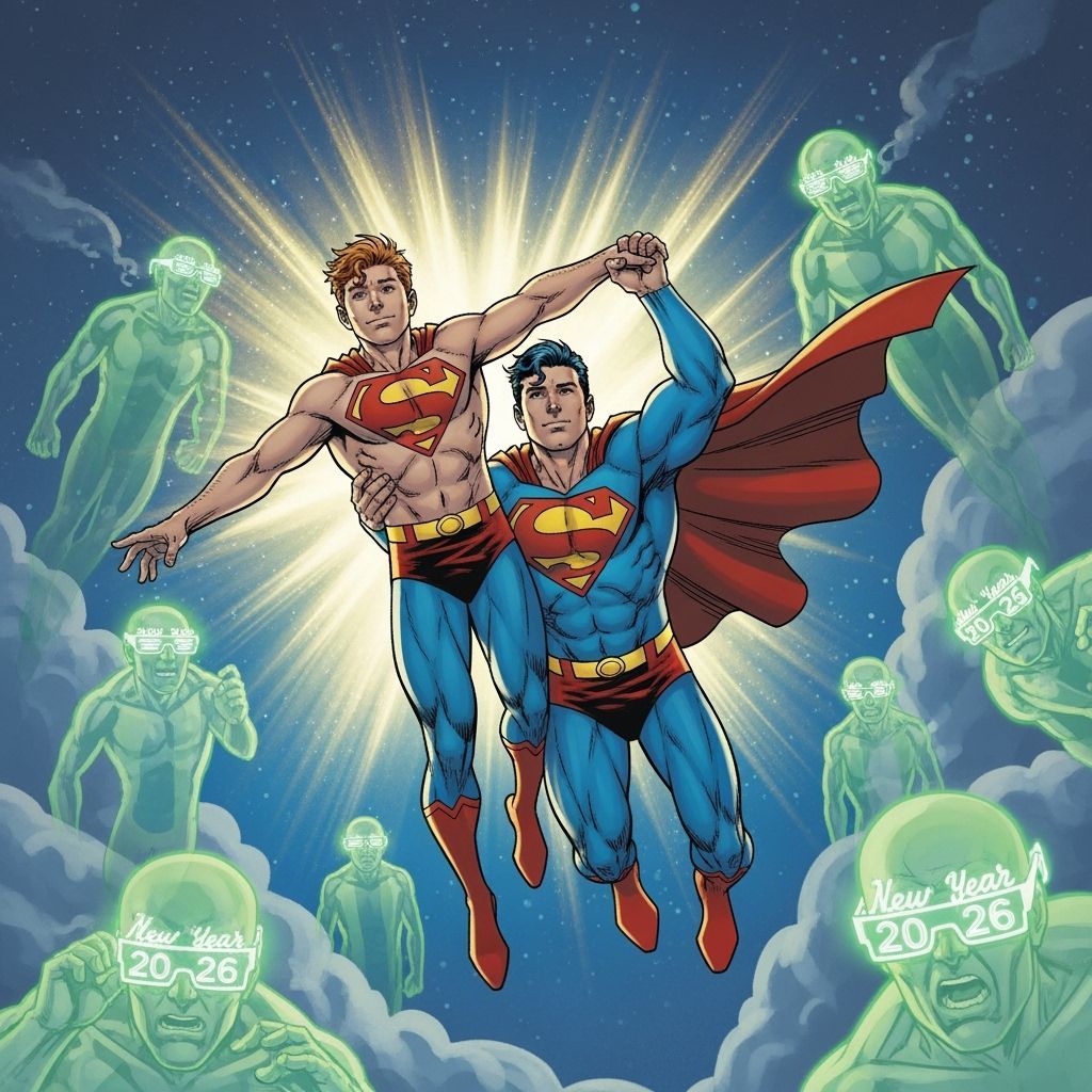 Superman Rescues Jimmy Olsen From Ghosts in Comic Style