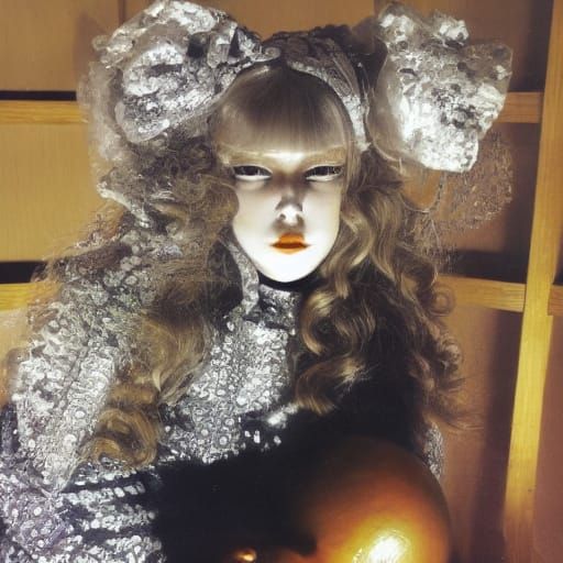 Creepy Dollhouse Afternoon Tea in Surreal Style