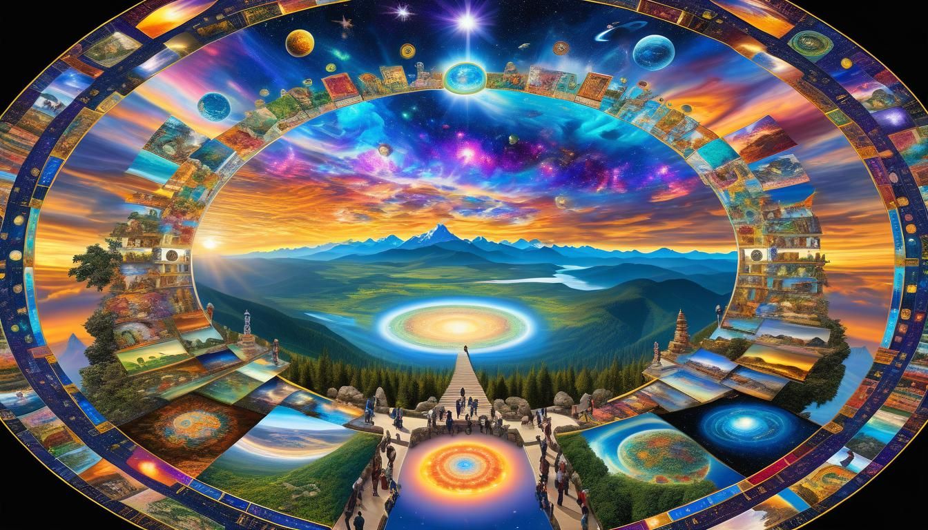 Epic Mandala Portal: Reincarnation in Hyperrealistic Detail