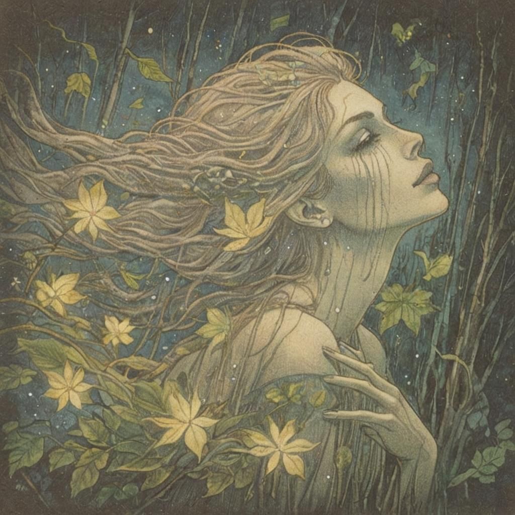 Fae Queen Elara's Moonlit Court in Enchanted Forest