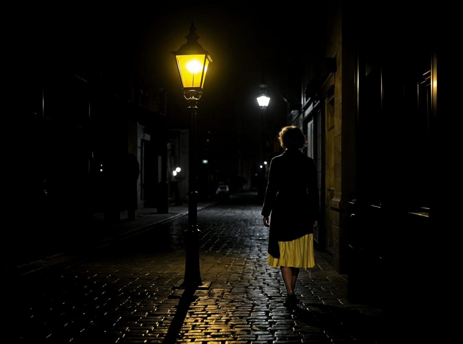 Film Noir Alley: Woman in Yellow Dress