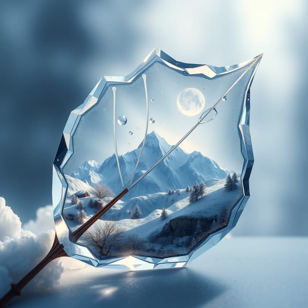 Crystal Leaf Reveals Enchanted Winter Landscape