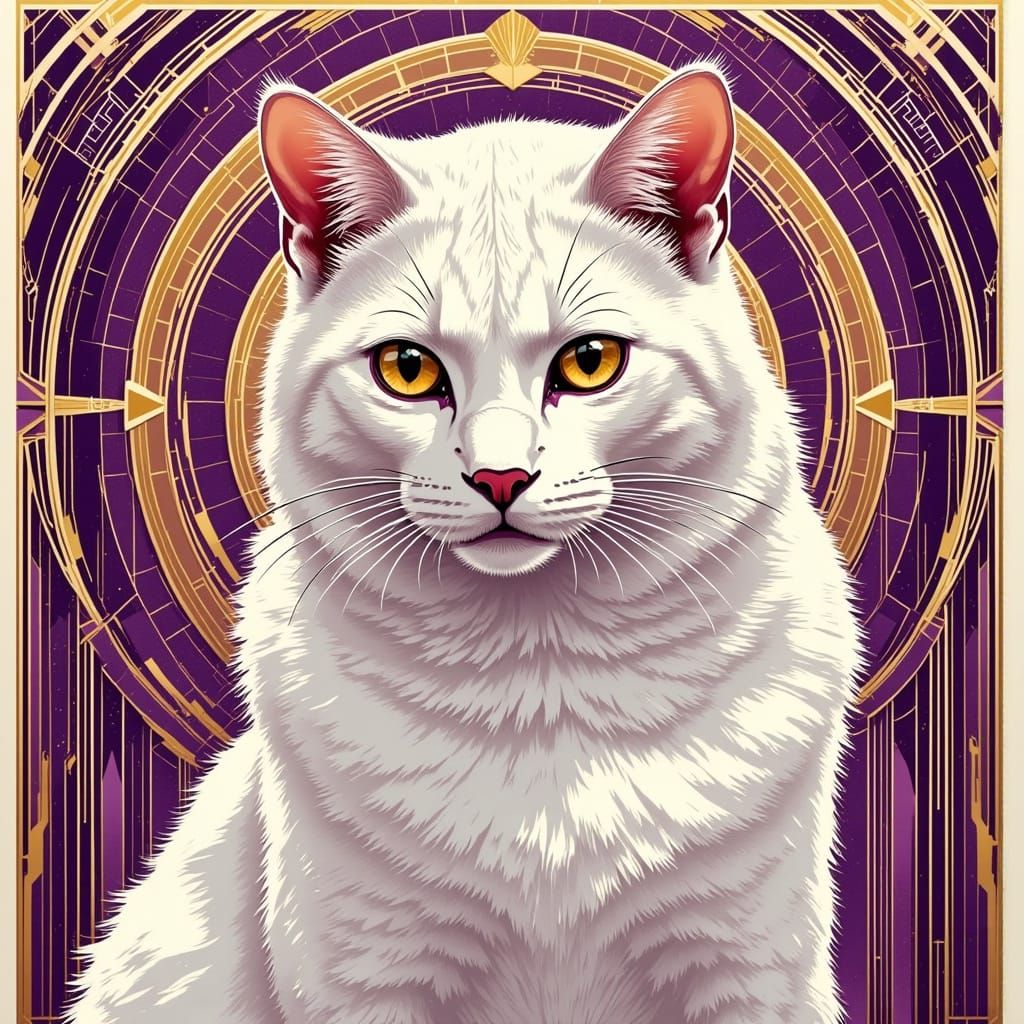 <lora:Native Art Deco:1.0>  Art Deco stylized poster of a lo...