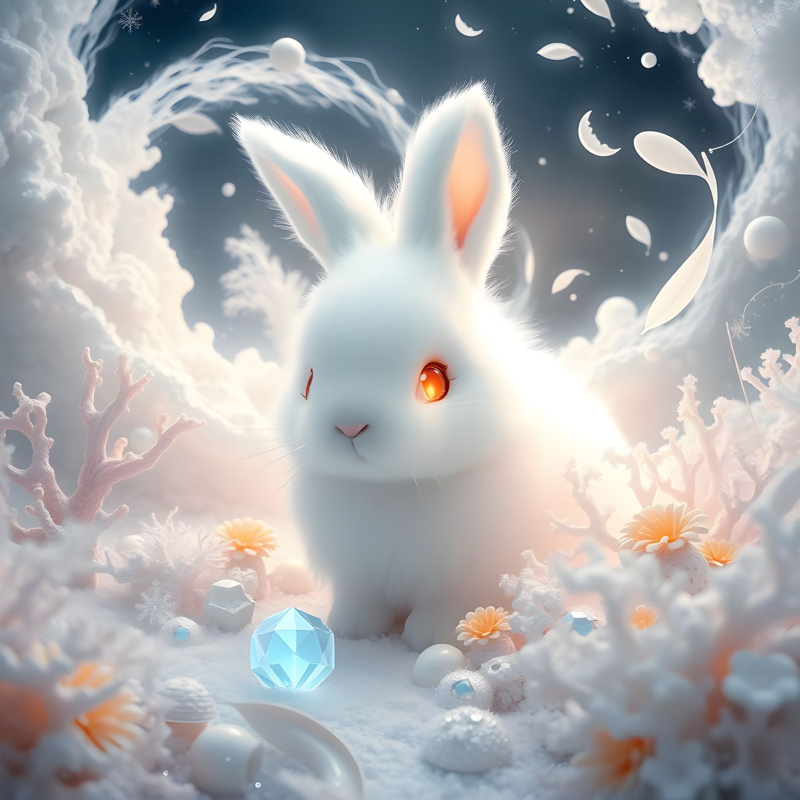 Luminous White Collection: An AI-Generated Dreamscape