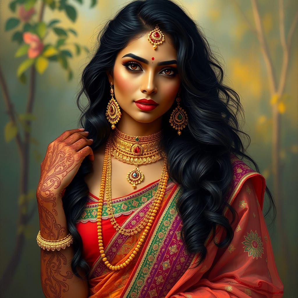 Exquisite Indian Beauty in Dreamy Lehenga Choli