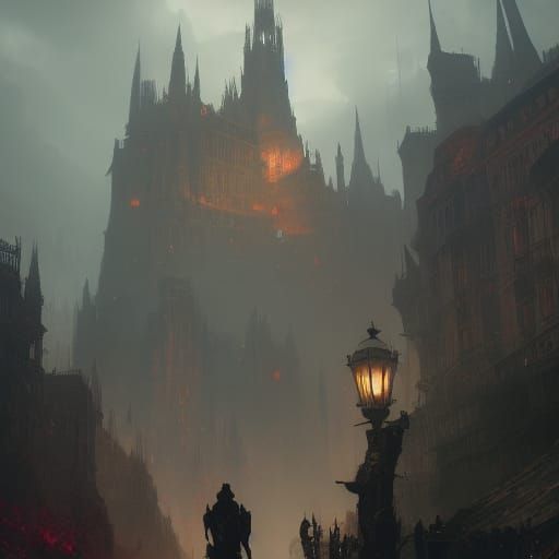 Dark Fantasy Masterpiece in Hyperdetailed Style