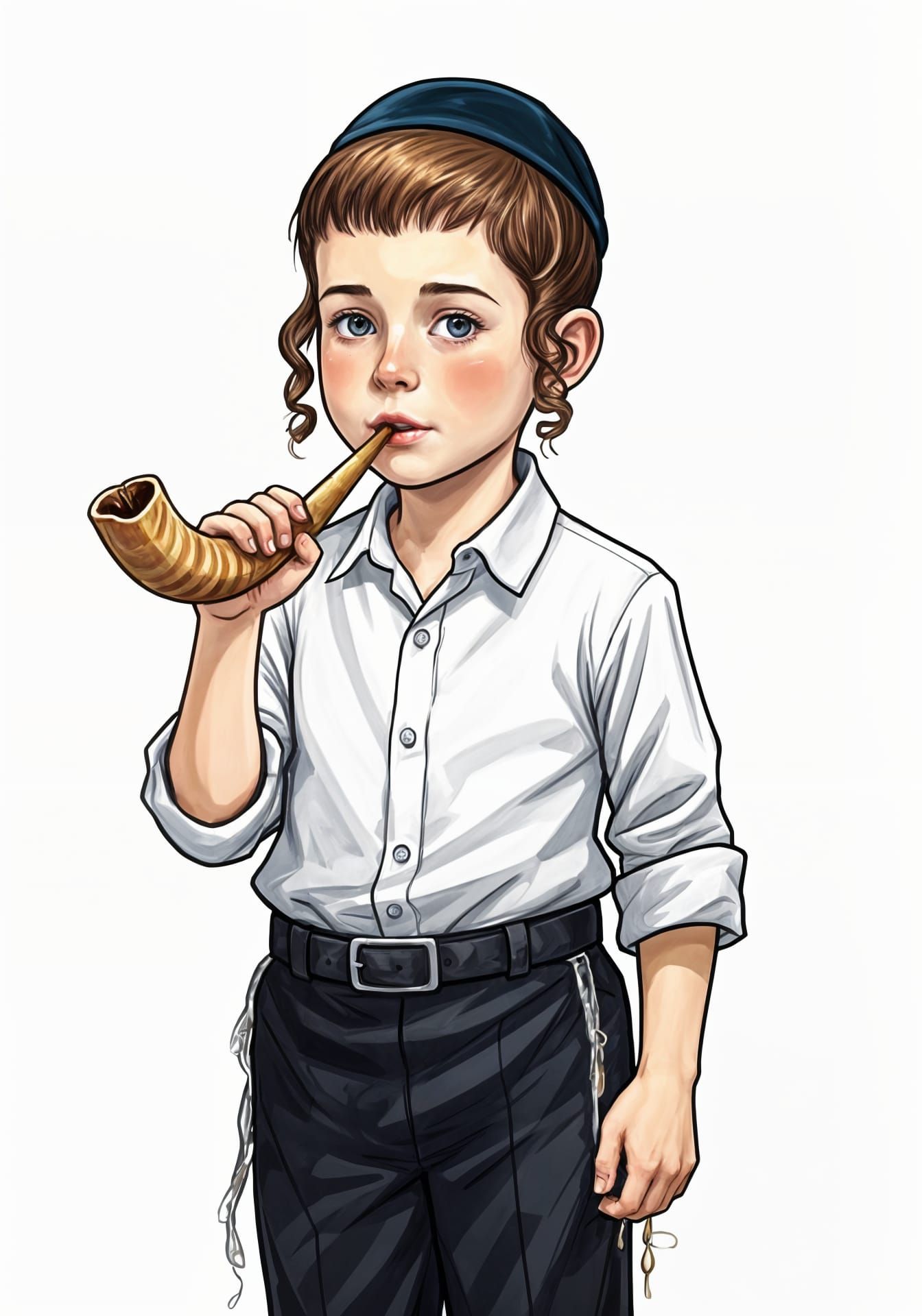 Apple Slice Dipped in Honey Still Life