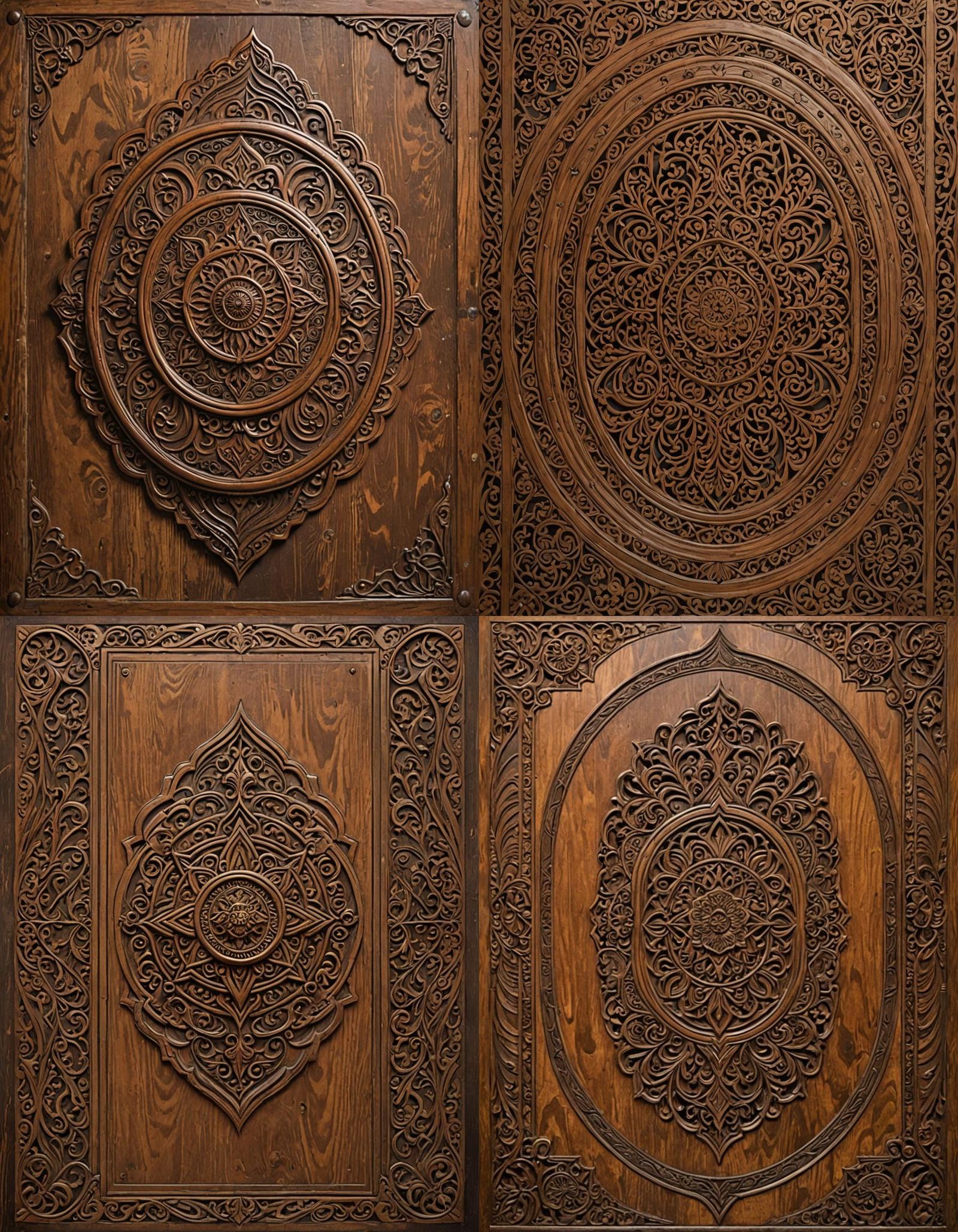 Wooden Decking in Brown Tone