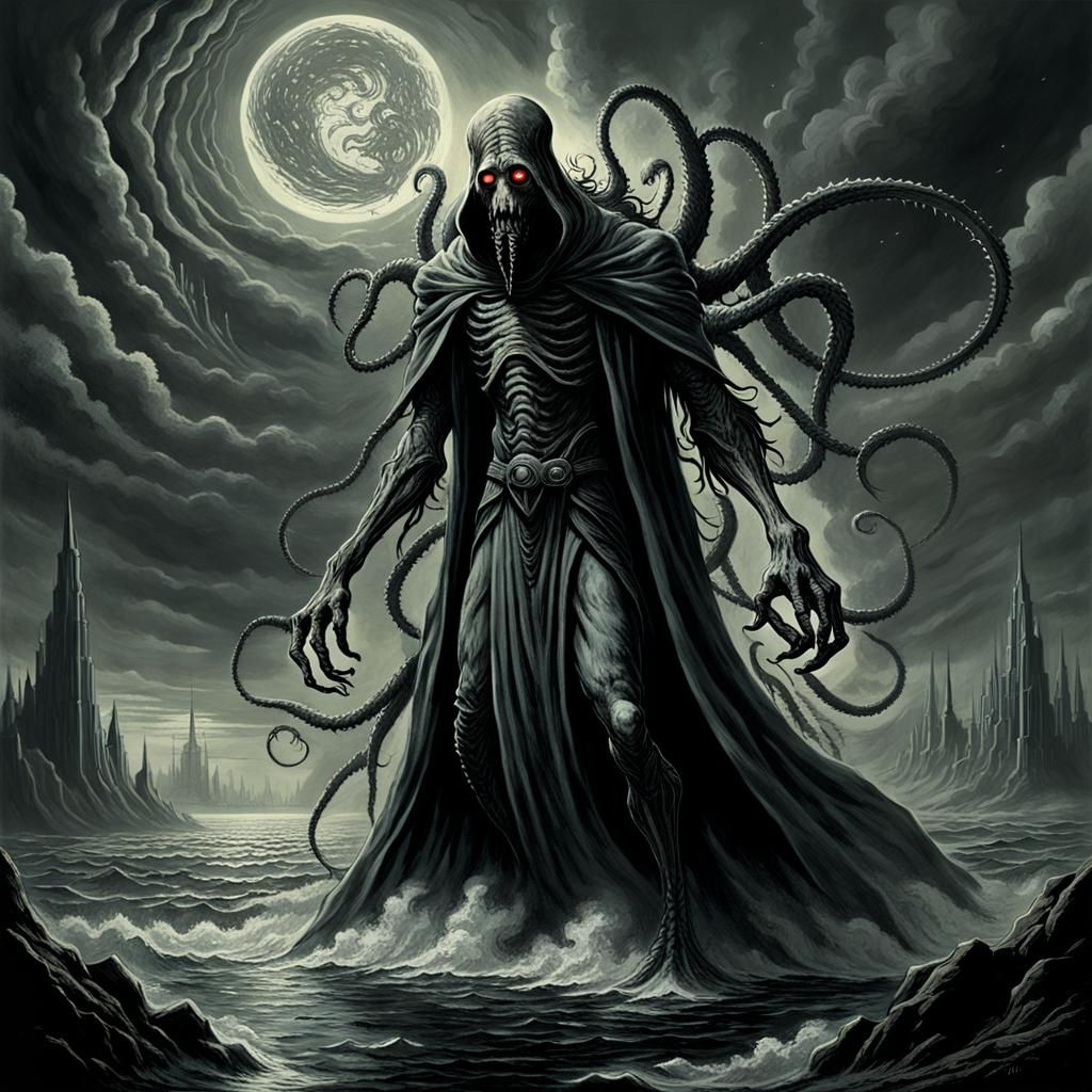 Demonic Extraterrestrial Horror in Eldritch Style