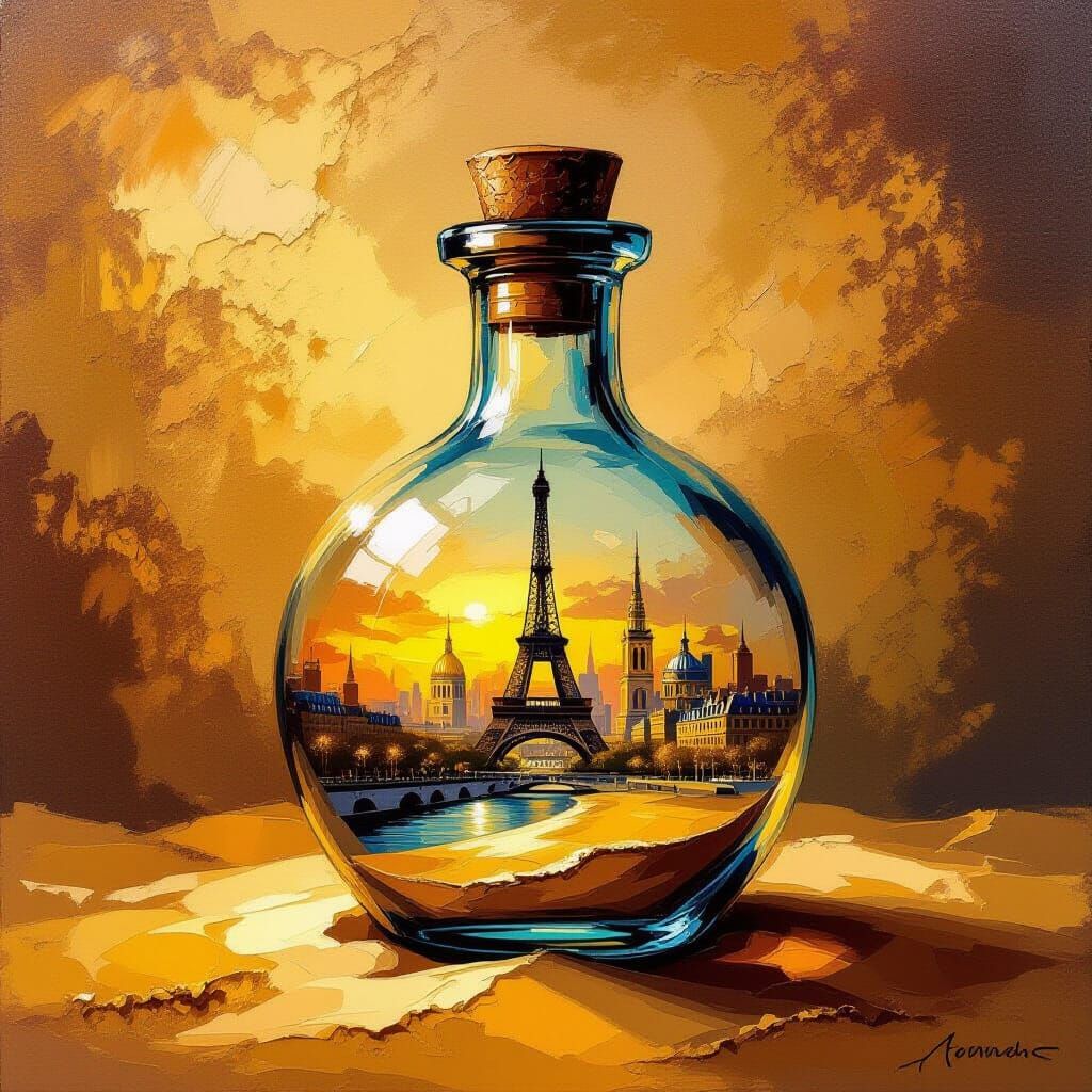 Paris in a Bottle: Renaissance Oil Painting
