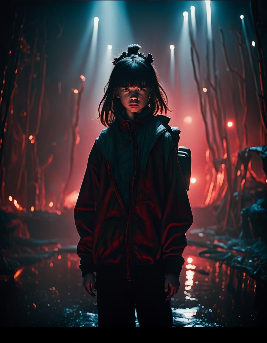 Anya in Kakegurui Style Cinematic Film Still
