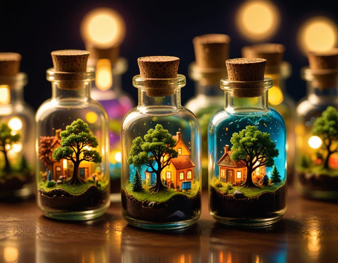 Miniature Worlds in Medicine Bottles: Macro Photography