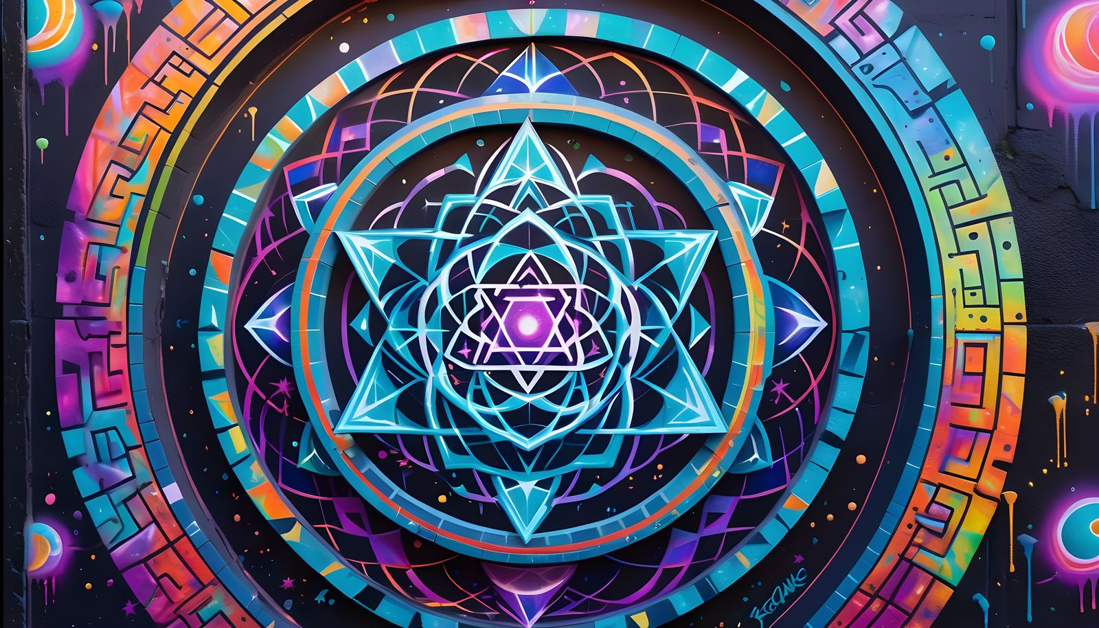 Magic Space Rooms with Sacred Graffiti Art