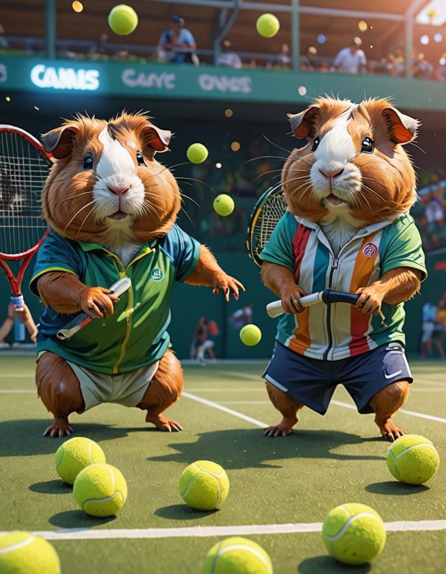 2 guinea pig ball boys