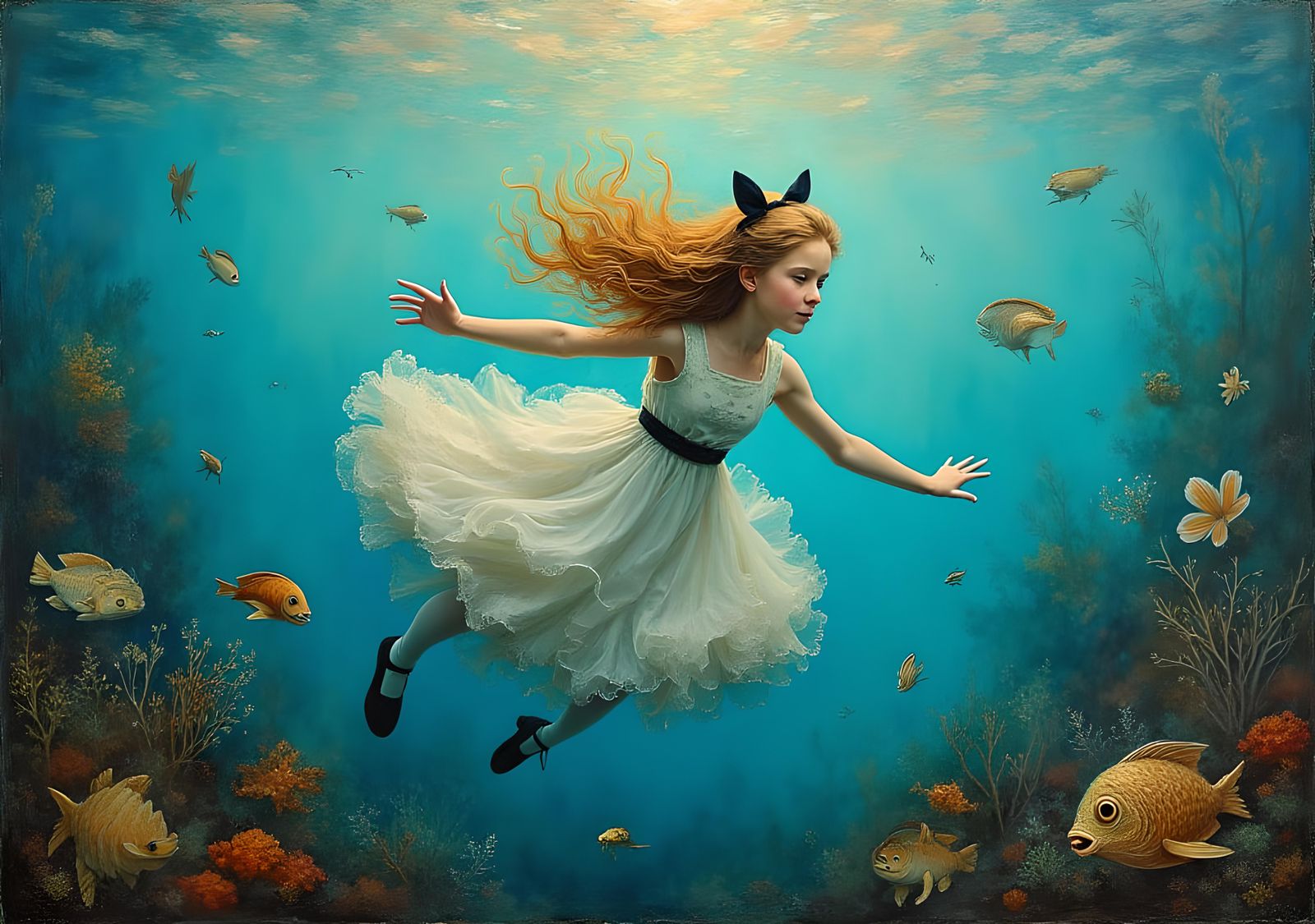 Alice in Underwater Wonderland Portrait