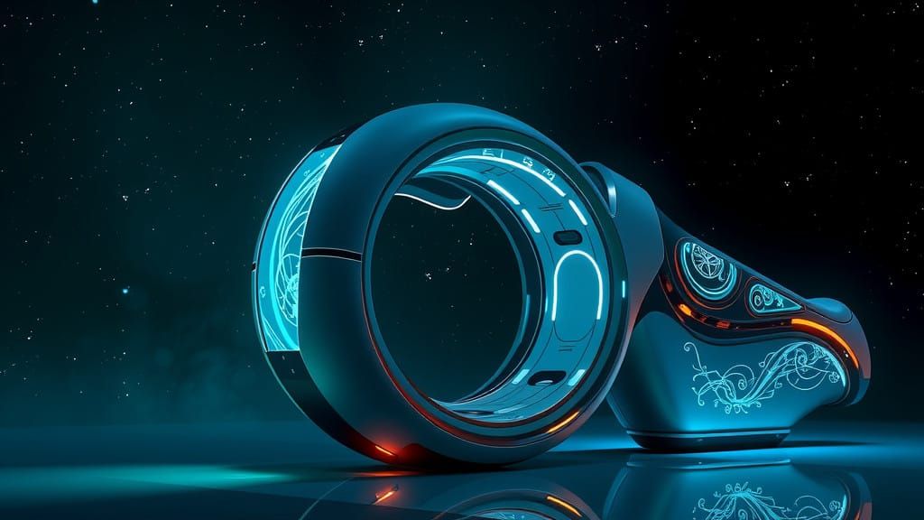 Ethereal Medical Scanner in Cyberpunk Aesthetic