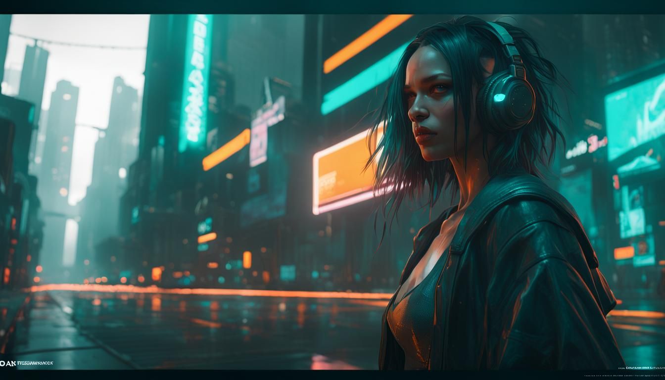 Cyberpunk City Concept Art in 8K Resolution