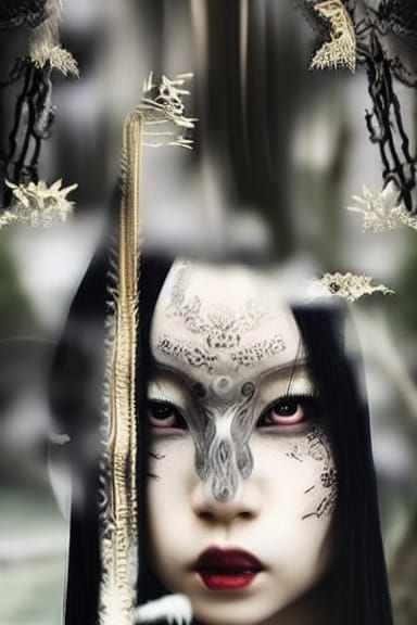 Ethereal Goddess: Asian Horror Portrait