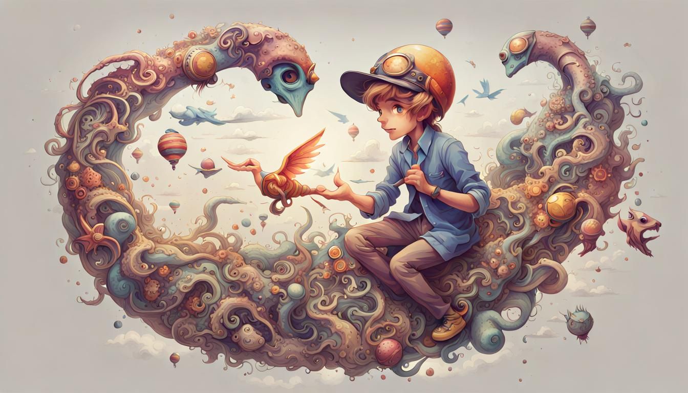 Abstract Figment of Imagination Generated by AI