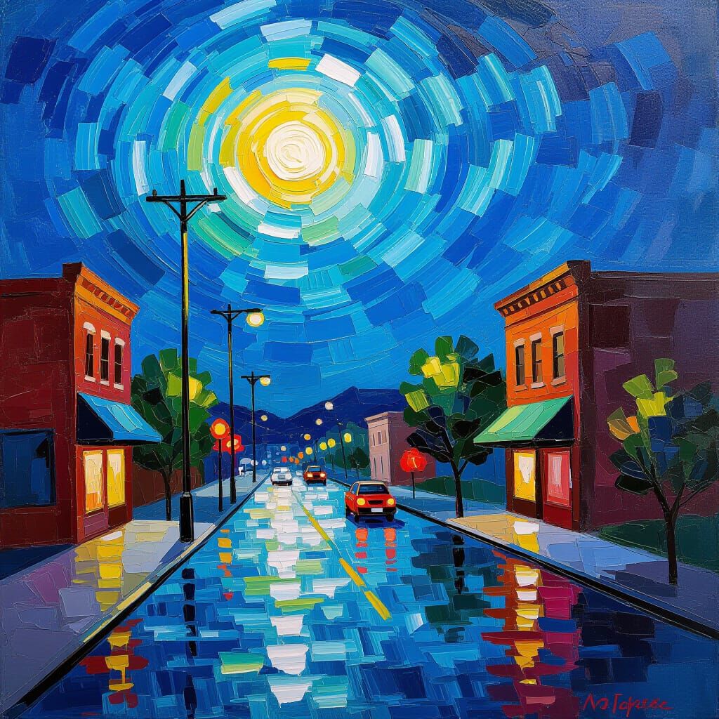 Ghostly Legends of Cheyenne WY Oil Painting