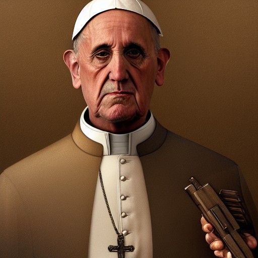 Surreal Horror: The Pope with a Glock