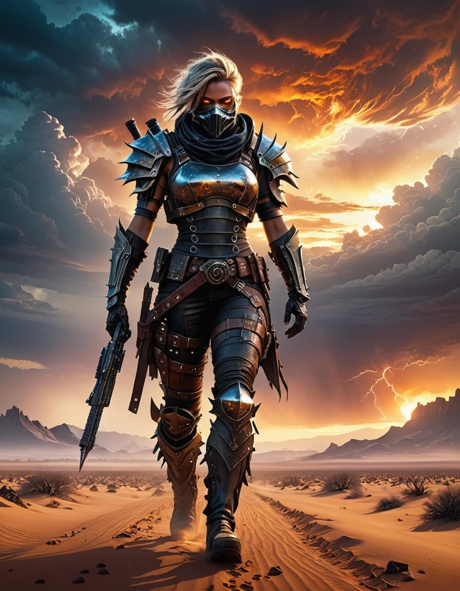 Wasteland Wanderer in Mad Maxx Style