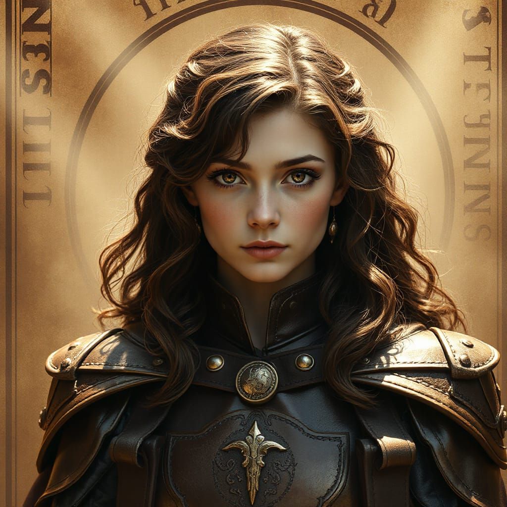 Noble Dark Fantasy Warrior in Ancient Armor