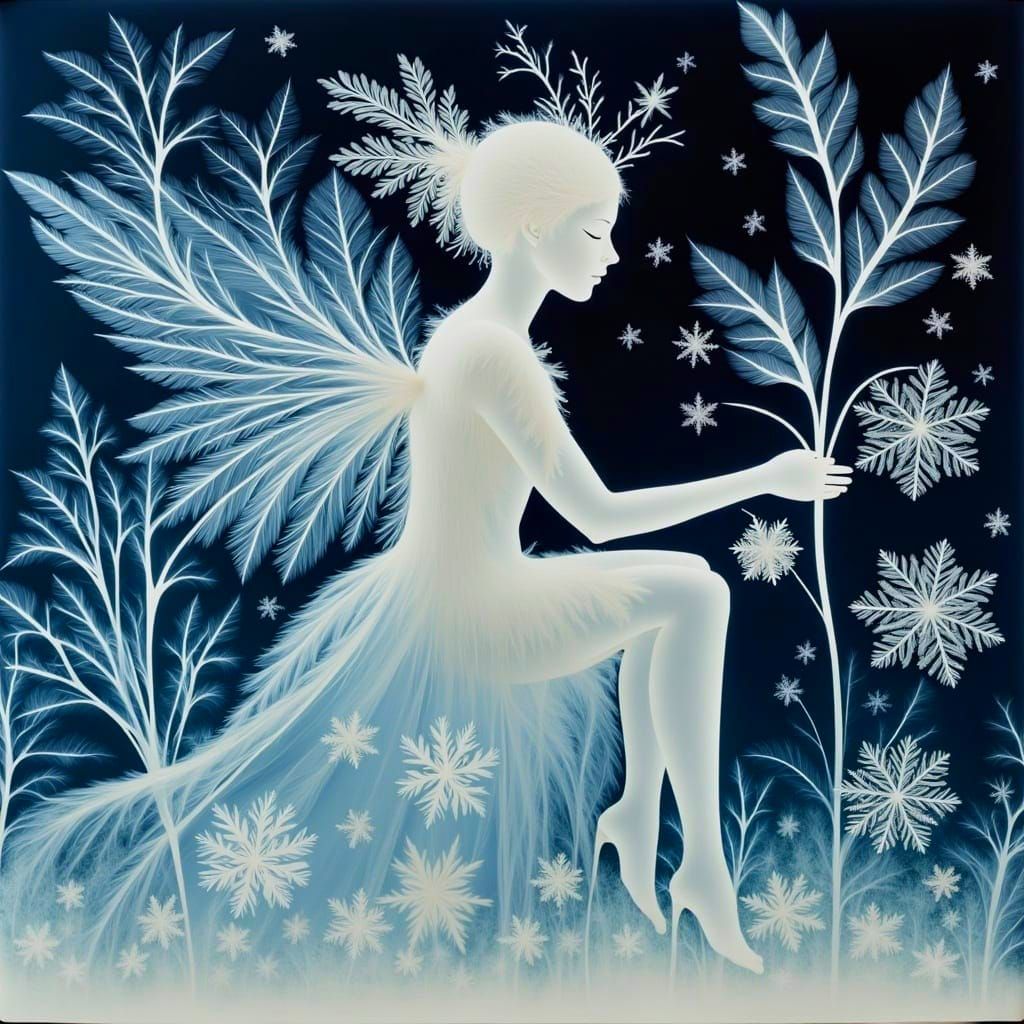 Jack Frost Wears Icy Crown, Crafting Winter Snowflakes