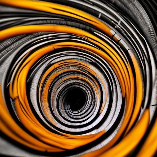 Hyperrealistic Spiral with Intricate Details