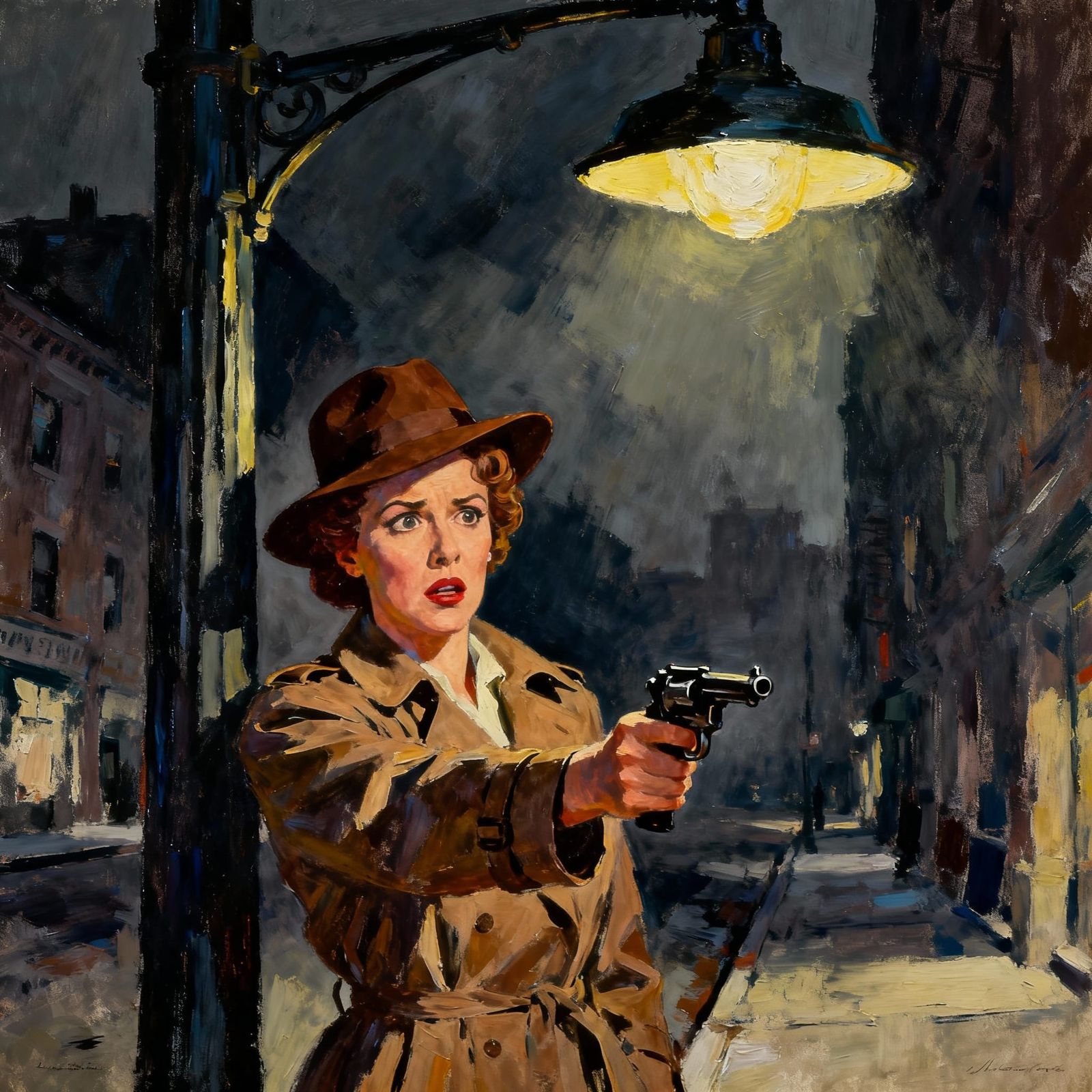 Lucille Ball Film Noir Detective Poster