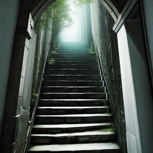 Ethereal Stairway to Heaven Image
