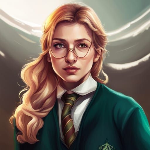 Slytherin's Female Harry Potter: Detailed Portrait