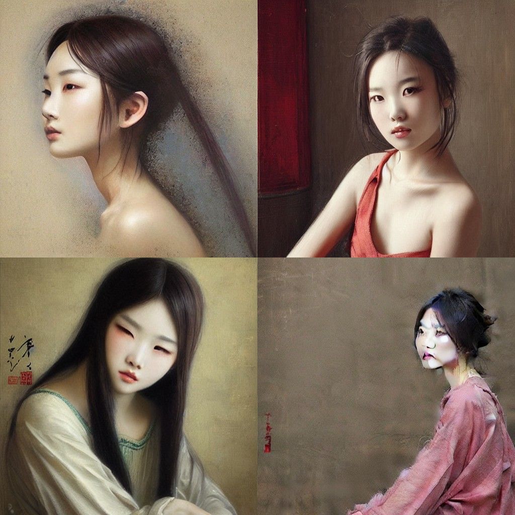 Elegant Portrait in Classical Style