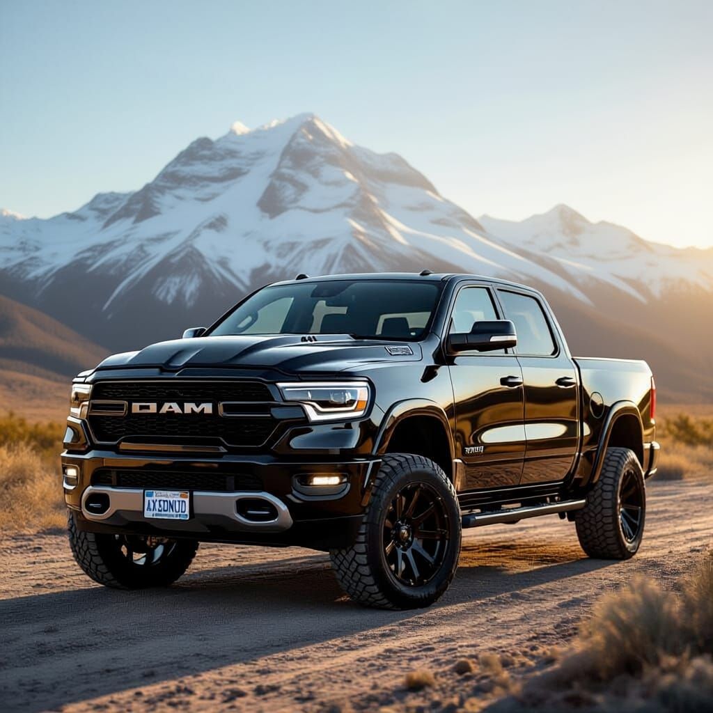 Blacked Out 2025 Dodge Ram 1500 with Custom Wheels