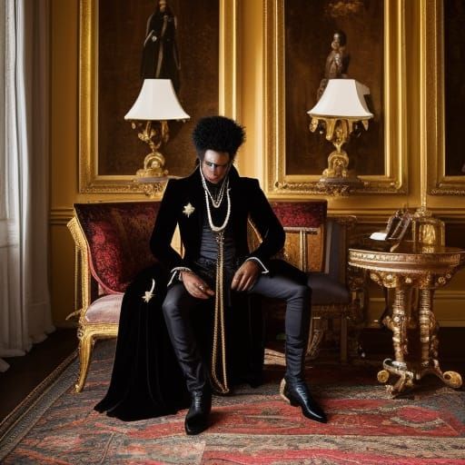 Baroque Vampire in Candlelight