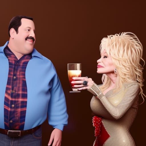 Dolly Parton and Paul Blart: Futuristic Drink