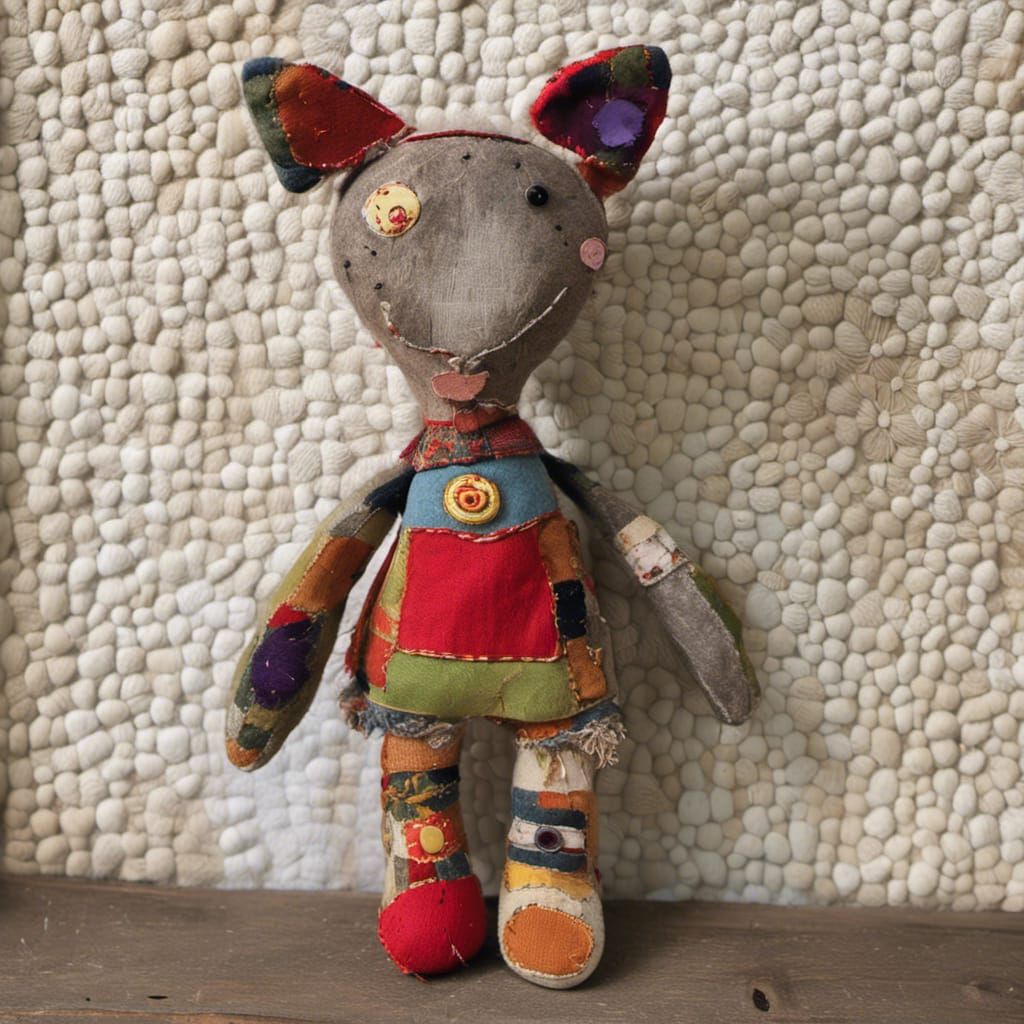 Handmade Teddy Bear: Imperfect, Patched, and Loved
