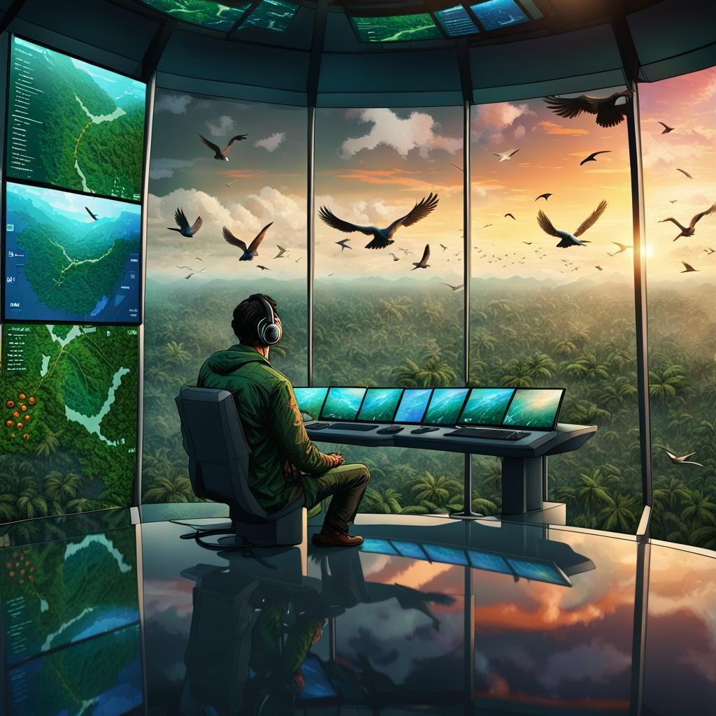 Futuristic Air Traffic Control in Amazon Rainforest