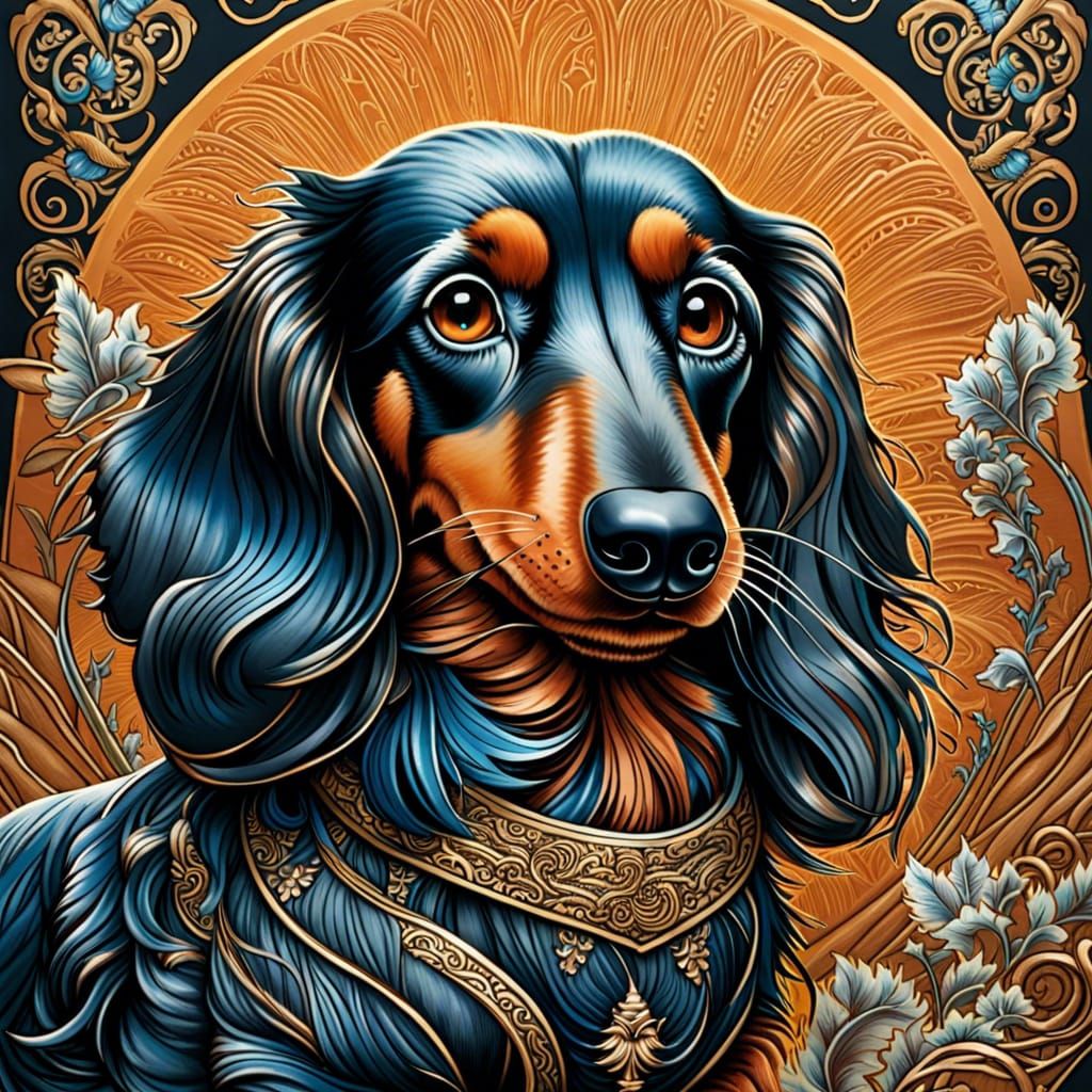 Long Haired Mini Dachshund