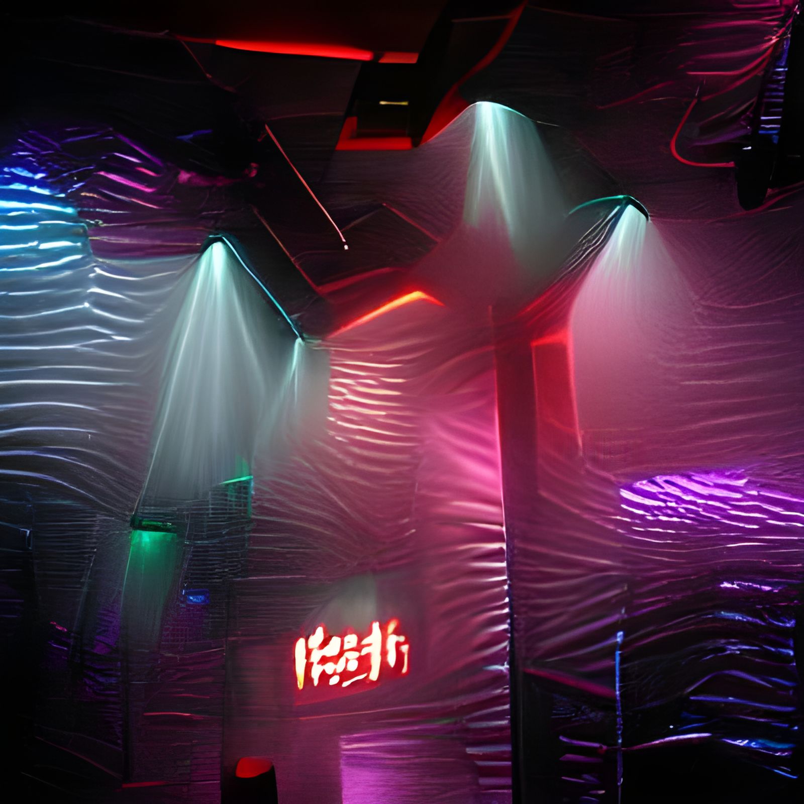 Fetish Night Club with Aesthetic Lighting