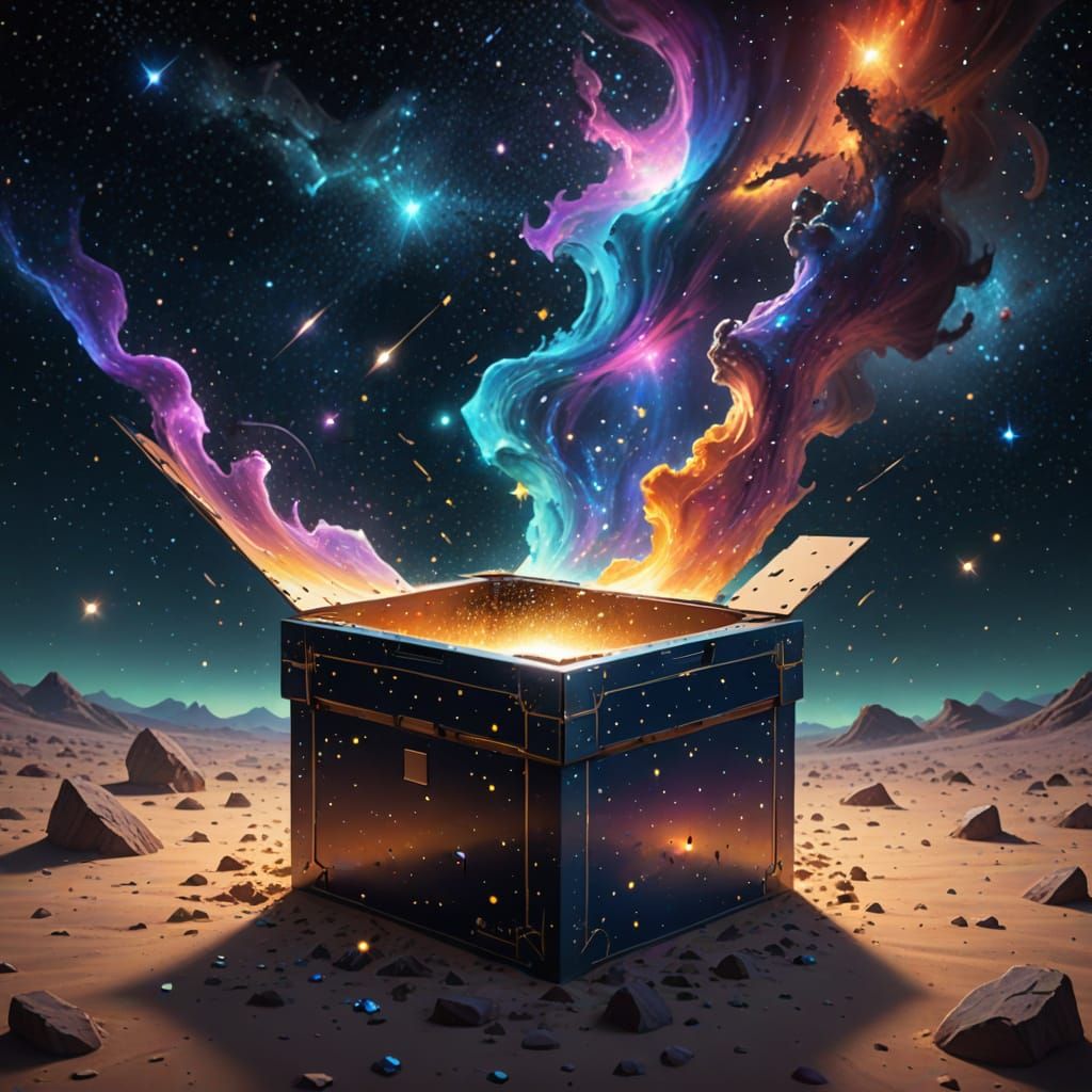 Box of Stars Unveiling Cosmic Dust