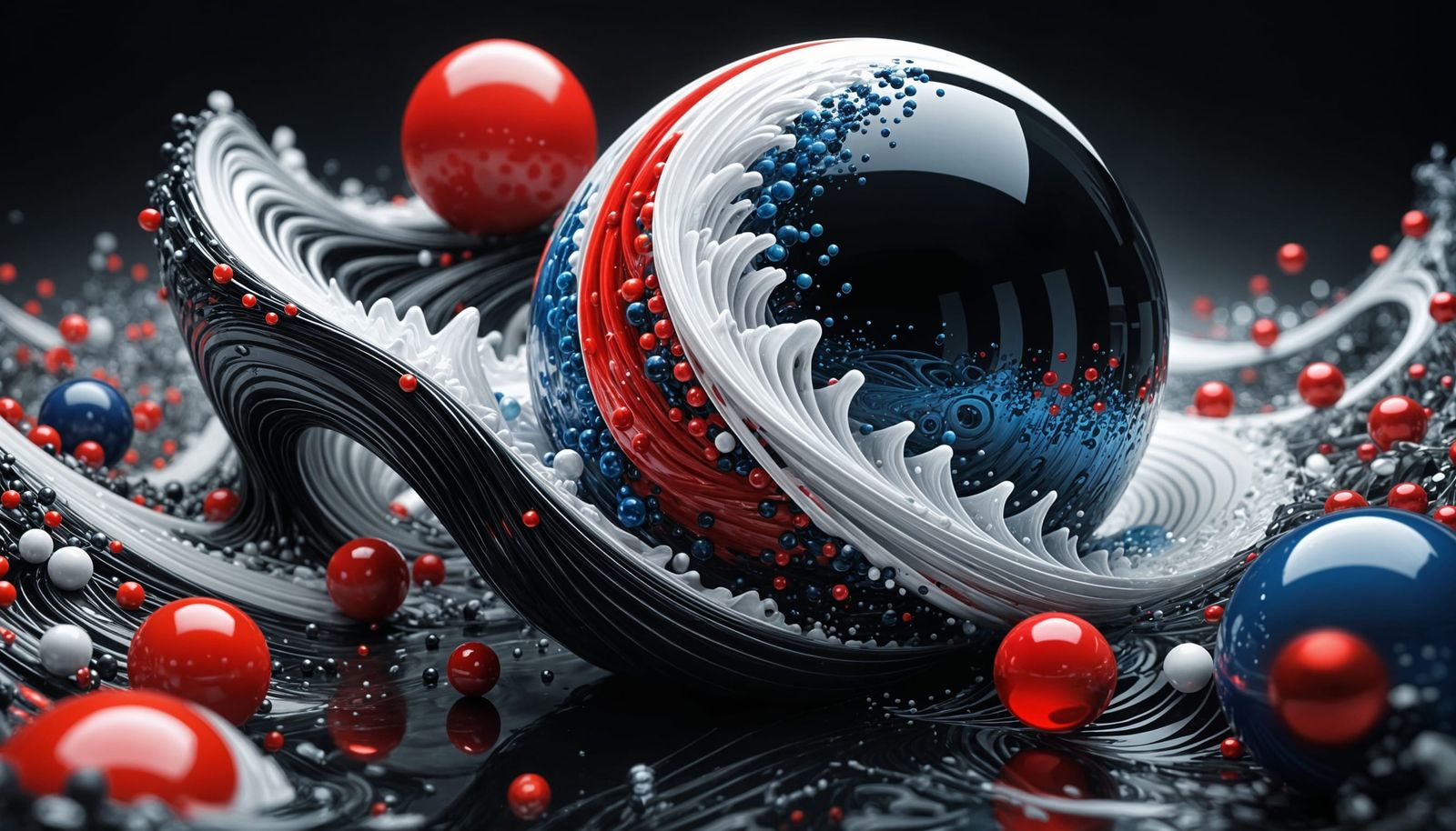 A black hole at the center of abstract universe