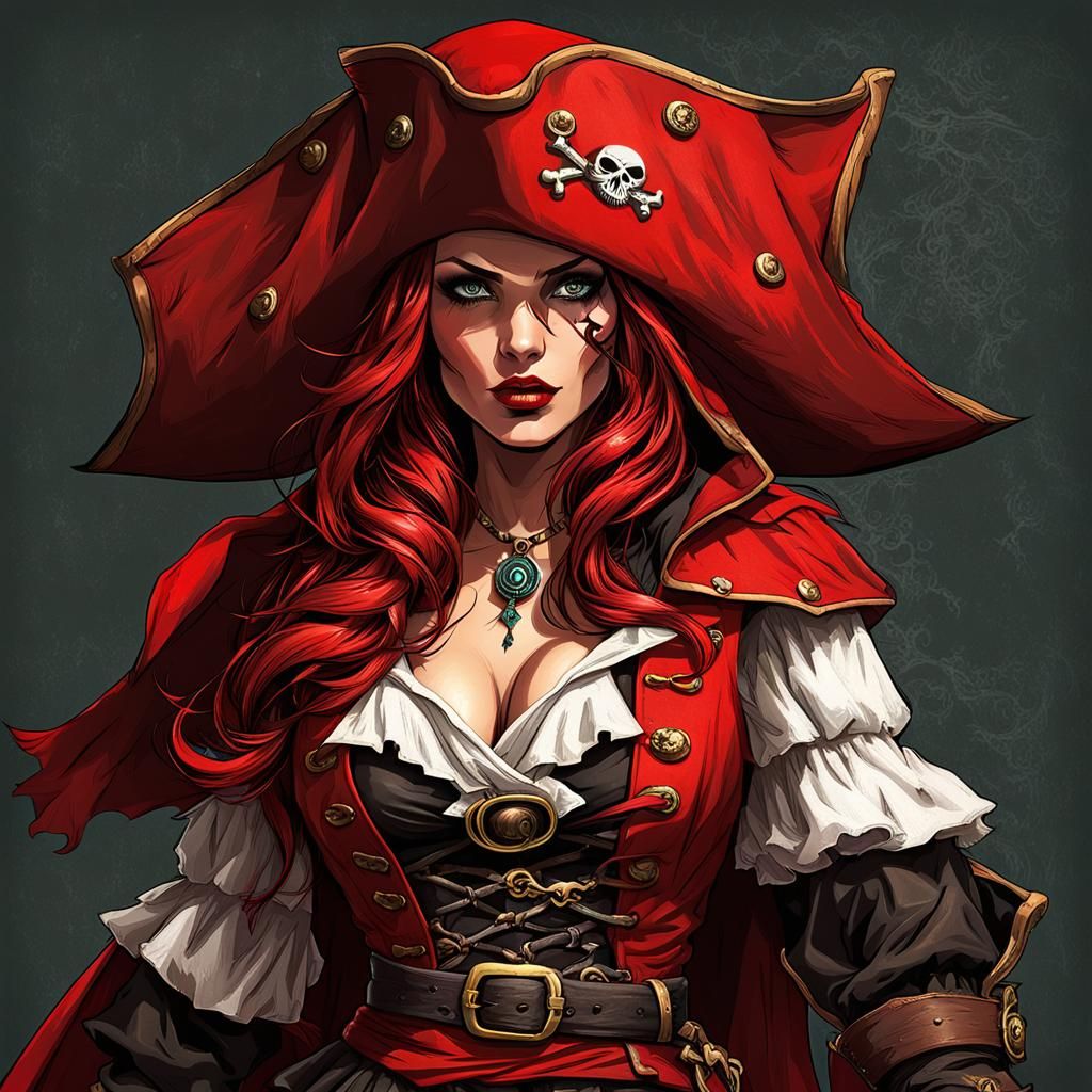 Female Pirate Red Riding Hood Mashup