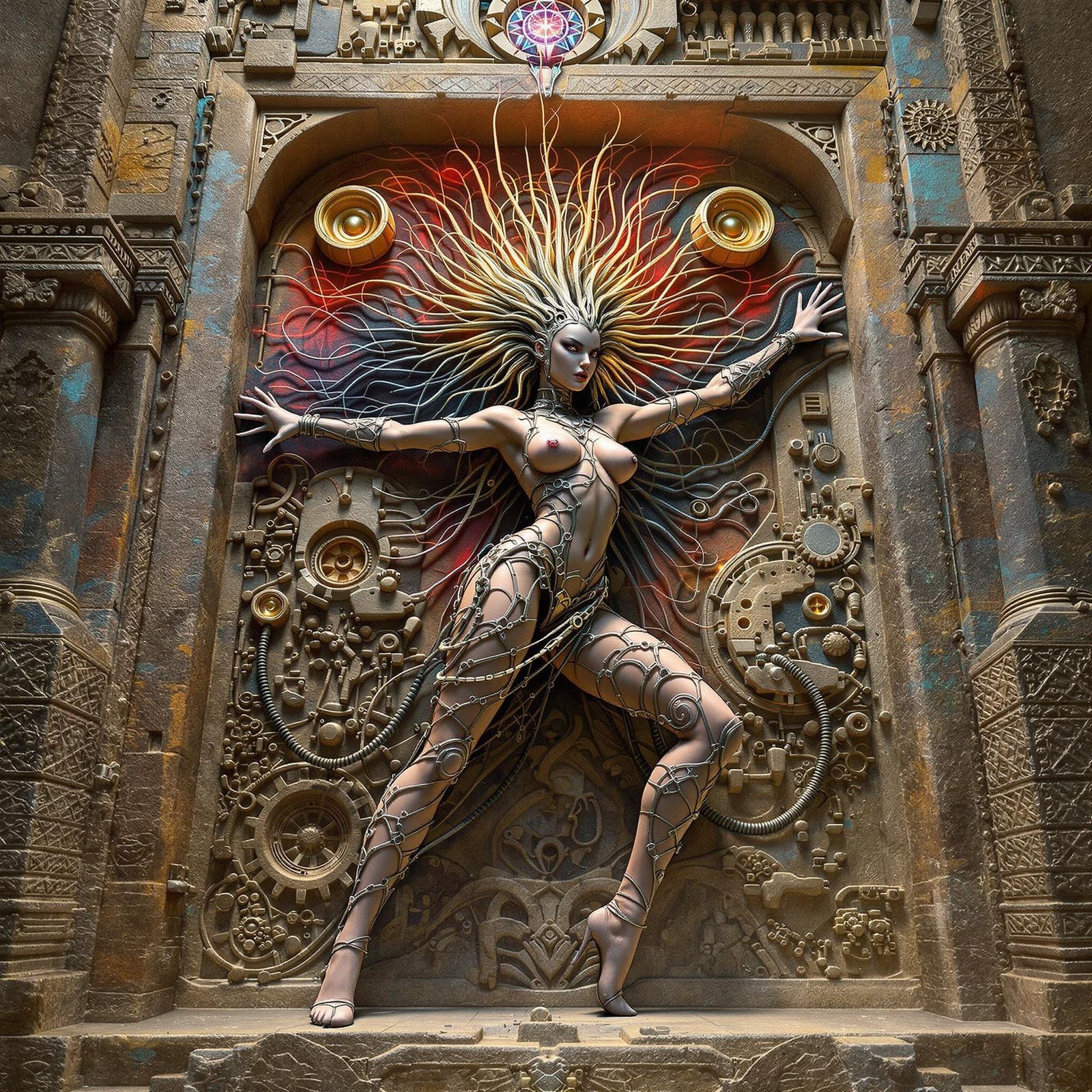 Varla in Ancient Persian Fantasy Reliefs