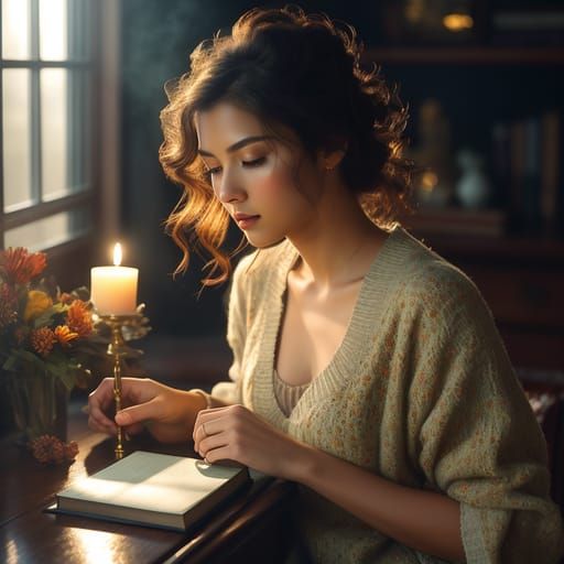 AI Generated Image of Writing