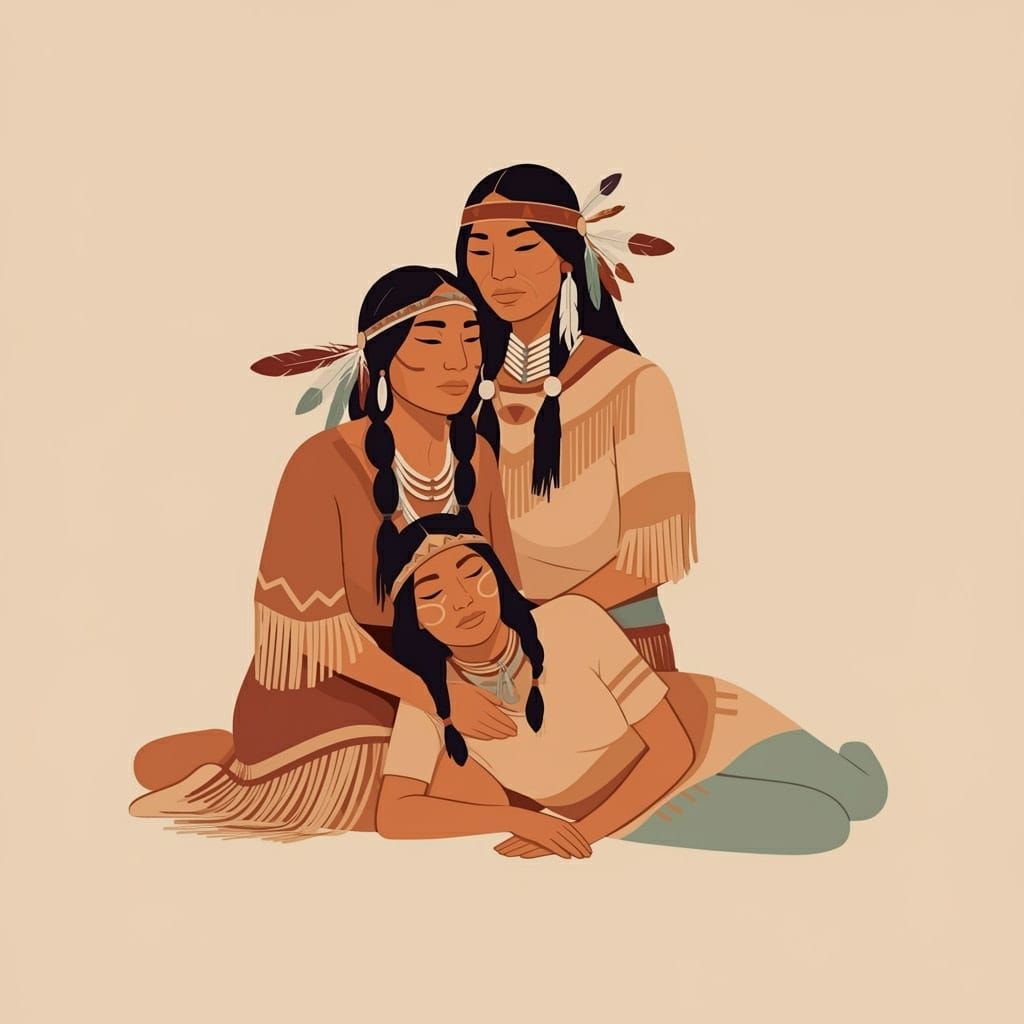 Native American Women in Tender Harmony Logo