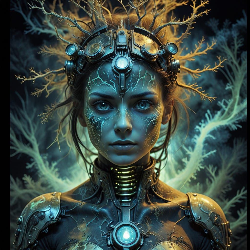 Dieselpunk Thermal Portrait: Nightmares vs. Dreams