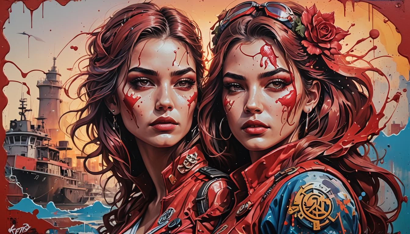 Sunset Harbor: Graffiti Art of a Girl Captain