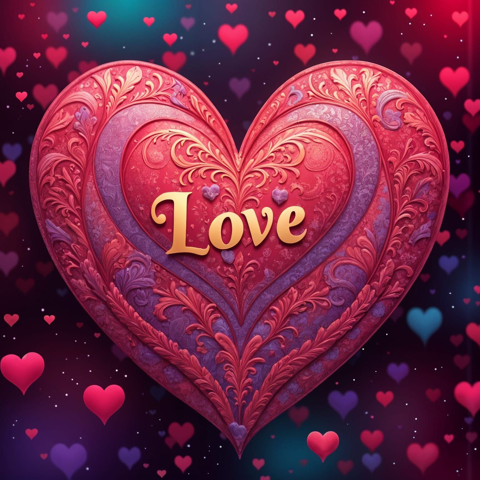 Paisley Heart of Love