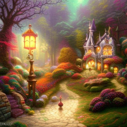 Whimsical Fairy Wonderland in Baroque Style